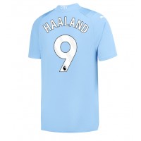 Pánský Fotbalový dres Manchester City Erling Haaland #9 2023-24 Domácí Krátký Rukáv